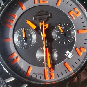 Harley-Davidson® Men's Bulova Wrist Watch with extra links